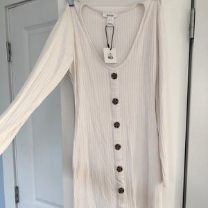 White Long Sleeve Dress